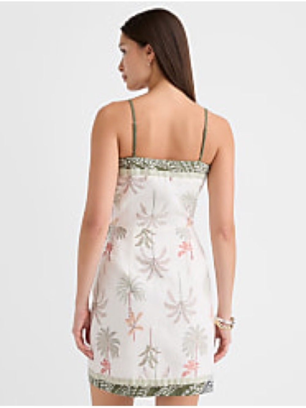 THe Loft Palm Linen Cotton Sarong Mini Dress - Picture 3 of 6